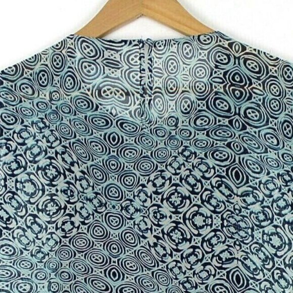 Eureka Christos Garkinos Womens 8 Sleeveless Blouse Sequin Front Button Back - Picture 4 of 12